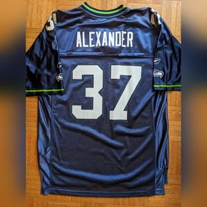 2000s large Seattle Seahawks NFL licensed Shaun Alexander vintage jersey.